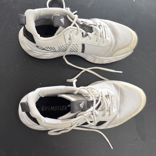 Adidas Men’s Size 9 White Black Running Shoes Athletic Sneakers - photo 3