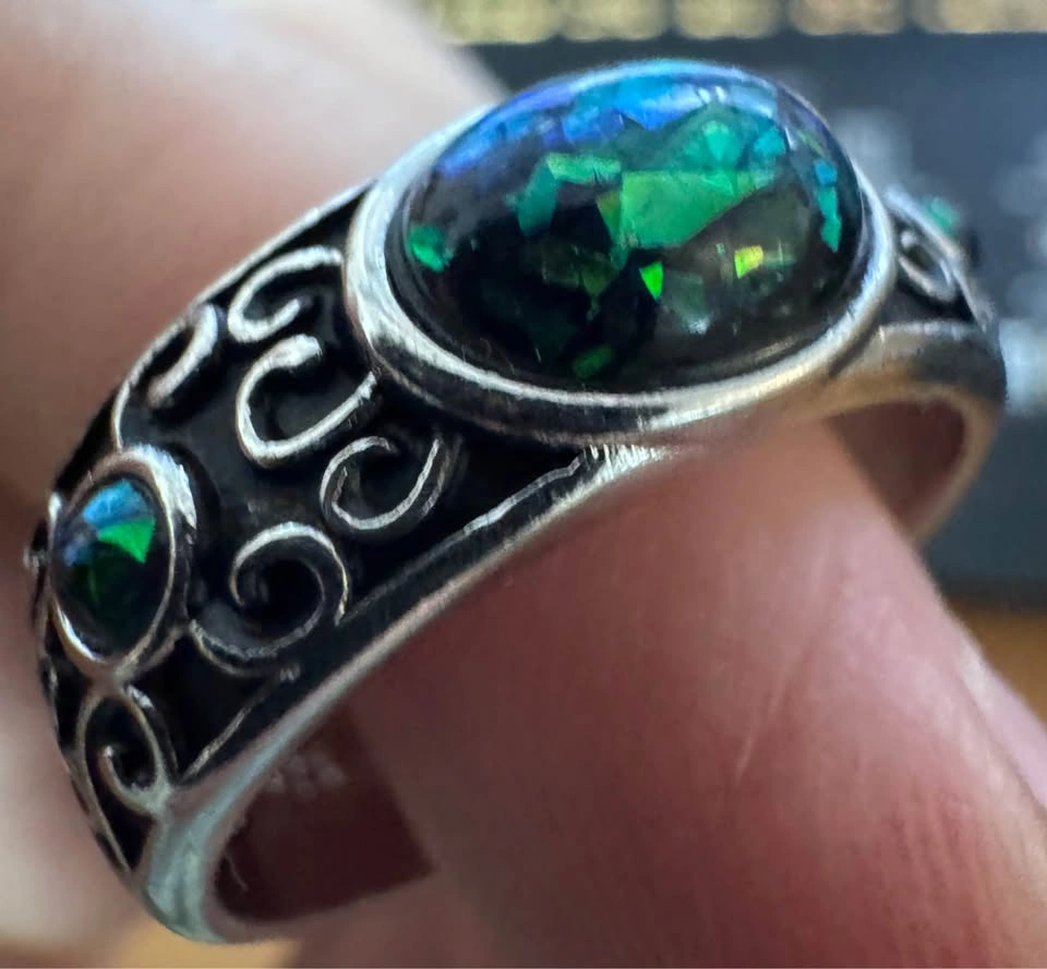 Men’s Rings – 925 Sterling Silver, Opal Style, Nautical & Dragon - photo 4