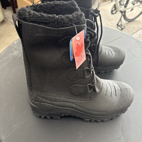 Made in Canada Winter Boots Size 9 Black Insulated - photo 2