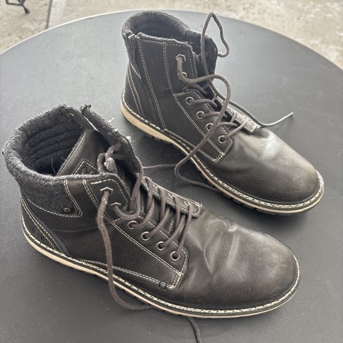 B-52 Men’s Size 10 Black Lace Up Ankle Boots