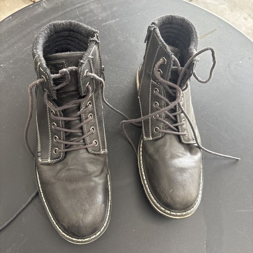 B-52 Men’s Size 10 Black Lace Up Ankle Boots - photo 3