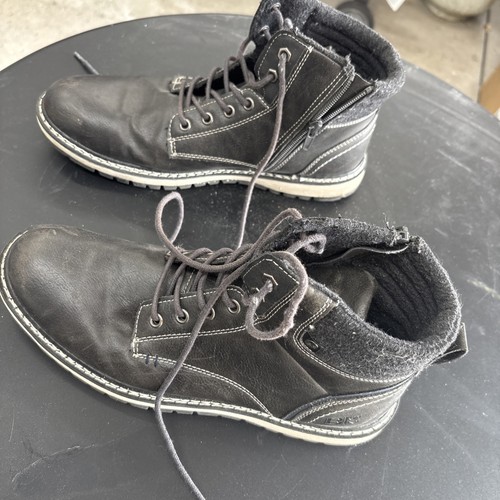 B-52 Men’s Size 10 Black Lace Up Ankle Boots - photo 4