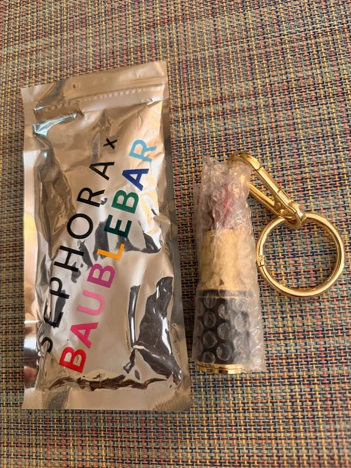 Sephora X Baublebar Glitter Lipstick Keychain Charm - LIMITED ED - photo 2