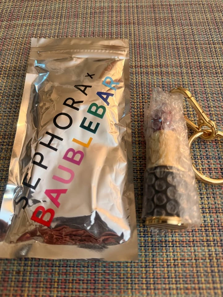 Sephora X Baublebar Glitter Lipstick Keychain Charm - LIMITED ED - photo 3