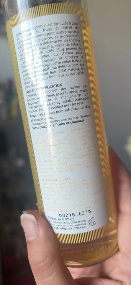 DISCONTINUED Christophe Robin Brightening Hair Finish Lotion - photo 4