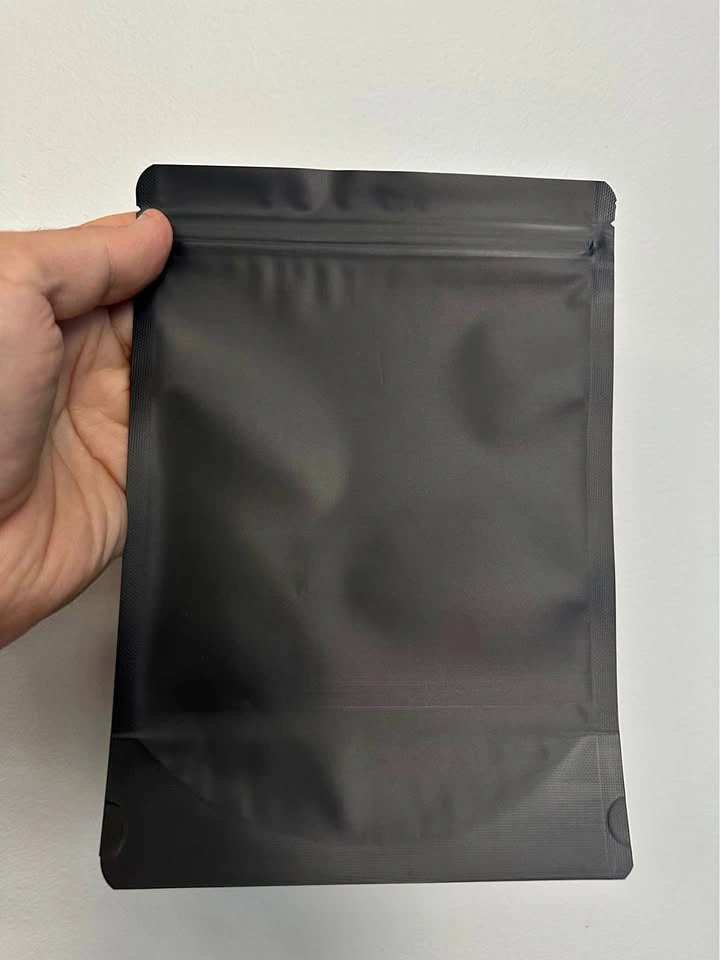 x50 Black Matte Stand-Up Pouches with Zipper Lock