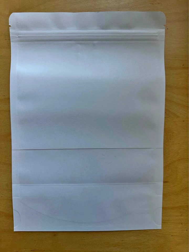 50 Pack SumDirect White Kraft Paper Doypacks