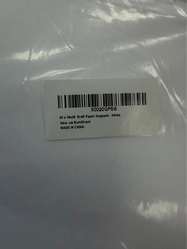 50 Pack SumDirect White Kraft Paper Doypacks - photo 3