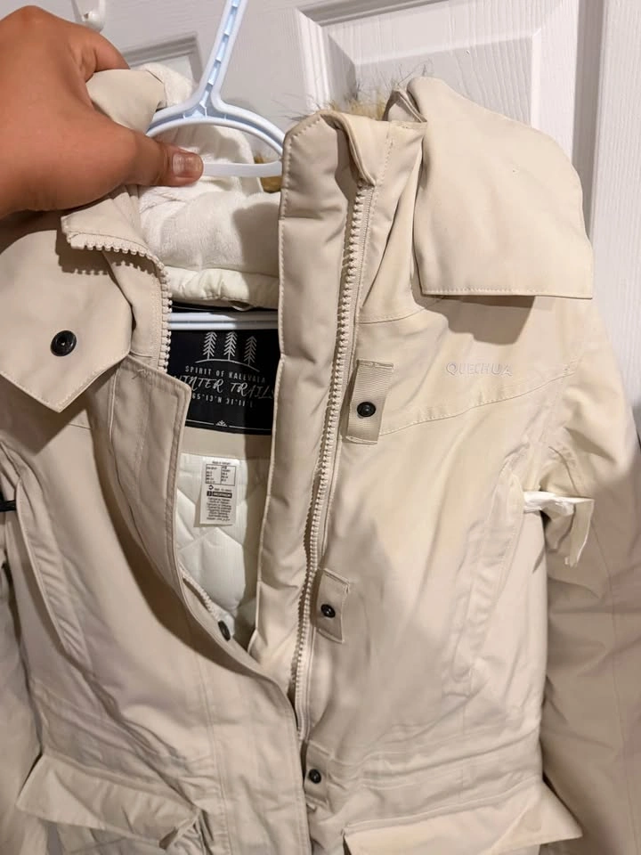 Quechua Winter Parka – Cream/Beige – Size M - photo 3