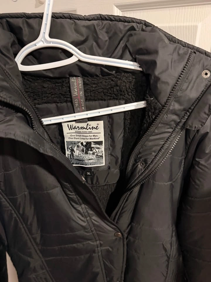 Women’s Warmline Black Winter Parka – Size XL - photo 3