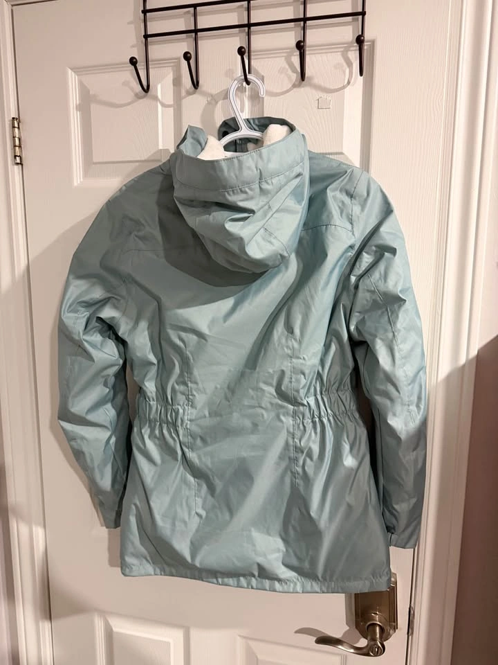 Quechua Women’s Hooded Winter Jacket – Light Blue – Size S - photo 2
