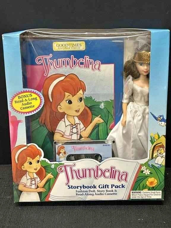 Vintage Thumbelina Read Along Audio Cassette With Doll & Book