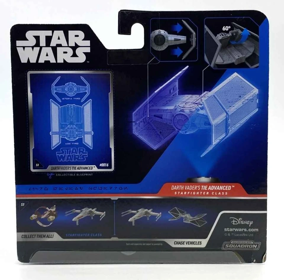 Star Wars Micro Galaxy Squadron Darth Vader TIE Advanced - photo 4