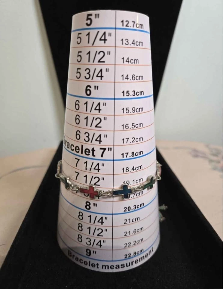Jewelry Lot: Cross Bracelet, Necklace, and Earrings - photo 5