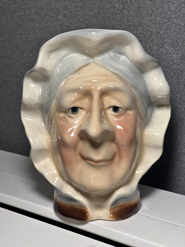 Vintage Kingston Pottery Betsy Trotwood Toby Jug