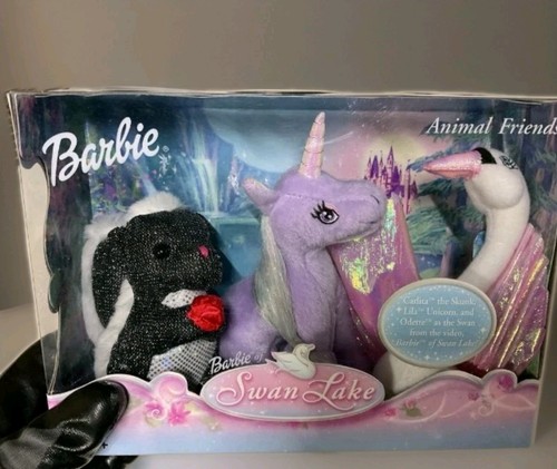 Barbie Swan Lake Animal Friends Odette Carlita Lila Plush - photo 2