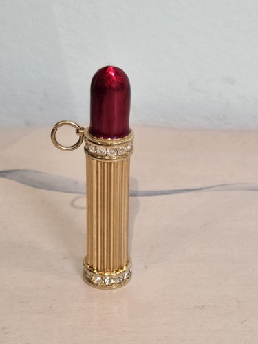 Swarovski Pendant Lipstick, Gold Tone With Rhinestones - photo 4