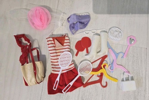 Vintage Barbie Doll Clothes Lot Accessories, Boots, Rocket, Hang