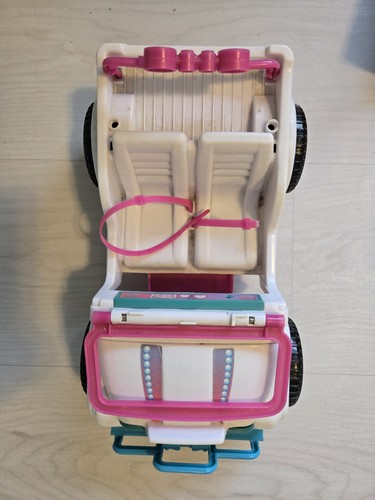 Barbie Beach Sun Wheeler White Pink Blue Jeep Wrangler Toy - photo 2