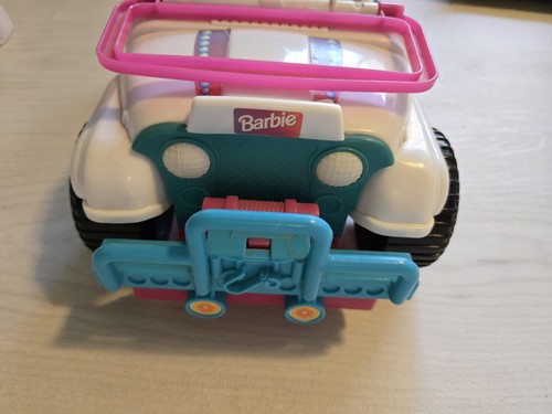 Barbie Beach Sun Wheeler White Pink Blue Jeep Wrangler Toy - photo 4