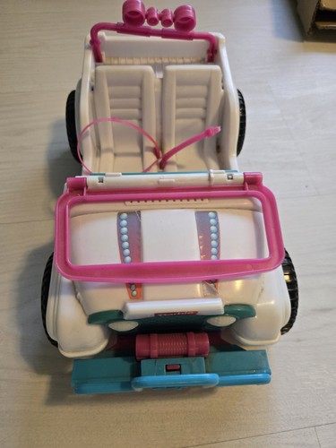 Barbie Beach Sun Wheeler White Pink Blue Jeep Wrangler Toy - photo 5