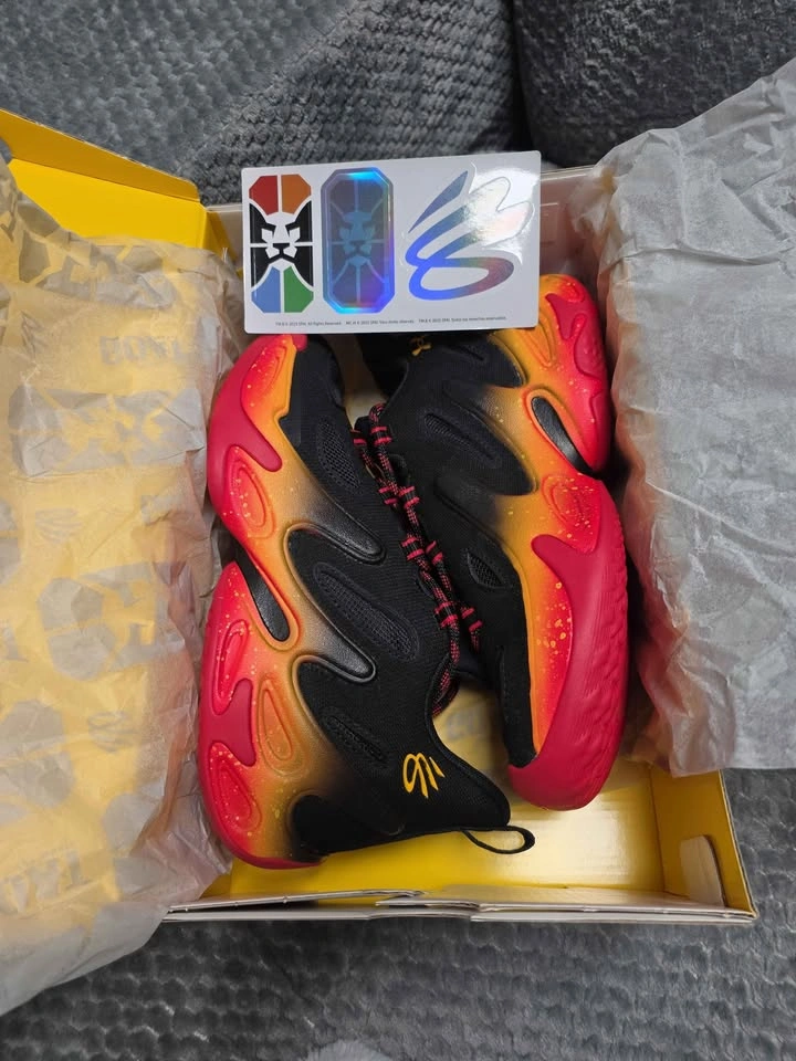 GS Curry 13 Red/Black 7Y (Youth) Basketball Shoes - photo 5