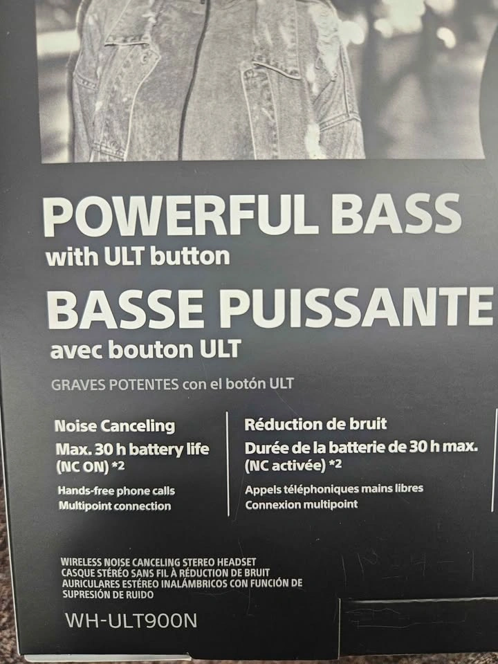 New Sony ULTWEAR Headphones WH-ULT900N - FOREST GRAY - photo 5