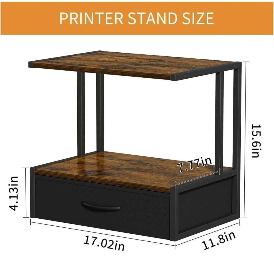 Printer stand shelf organizer - photo 2