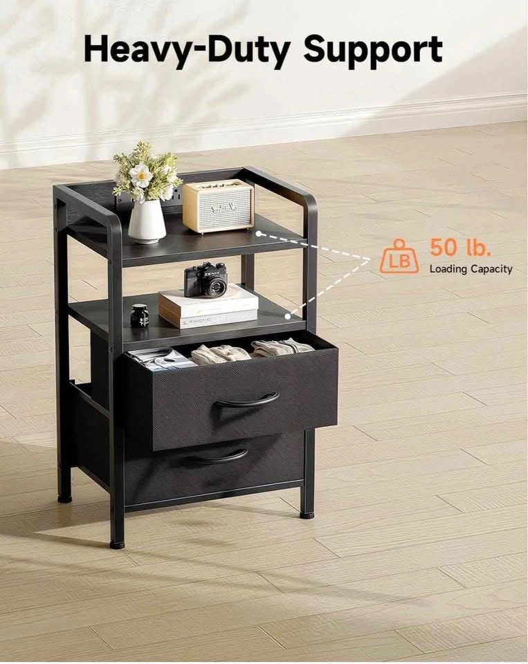 Nightstand with rear charging station - photo 4