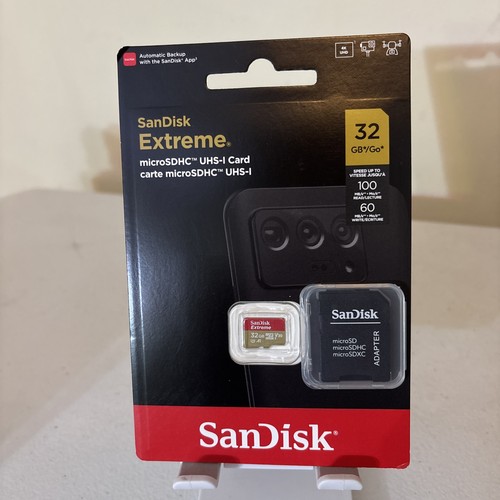 NEW! Sandisk Extreme 32GB Micro SD Card +Adapter