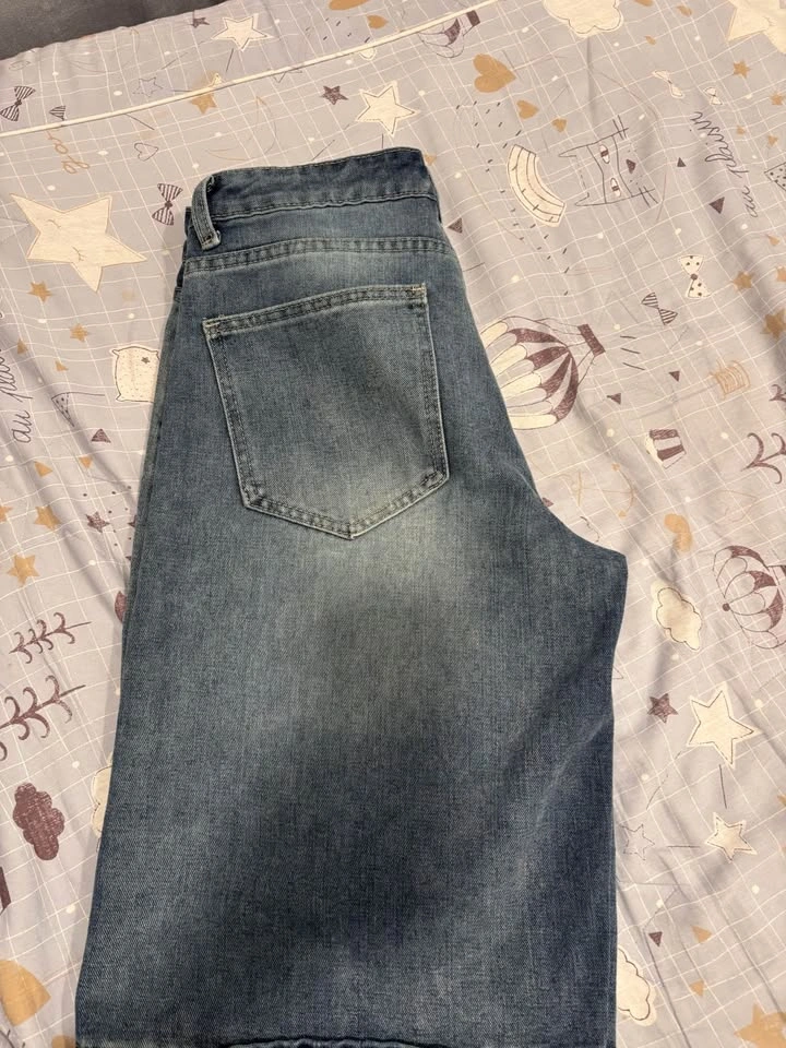 Denim Wide-Leg Jorts - photo 3