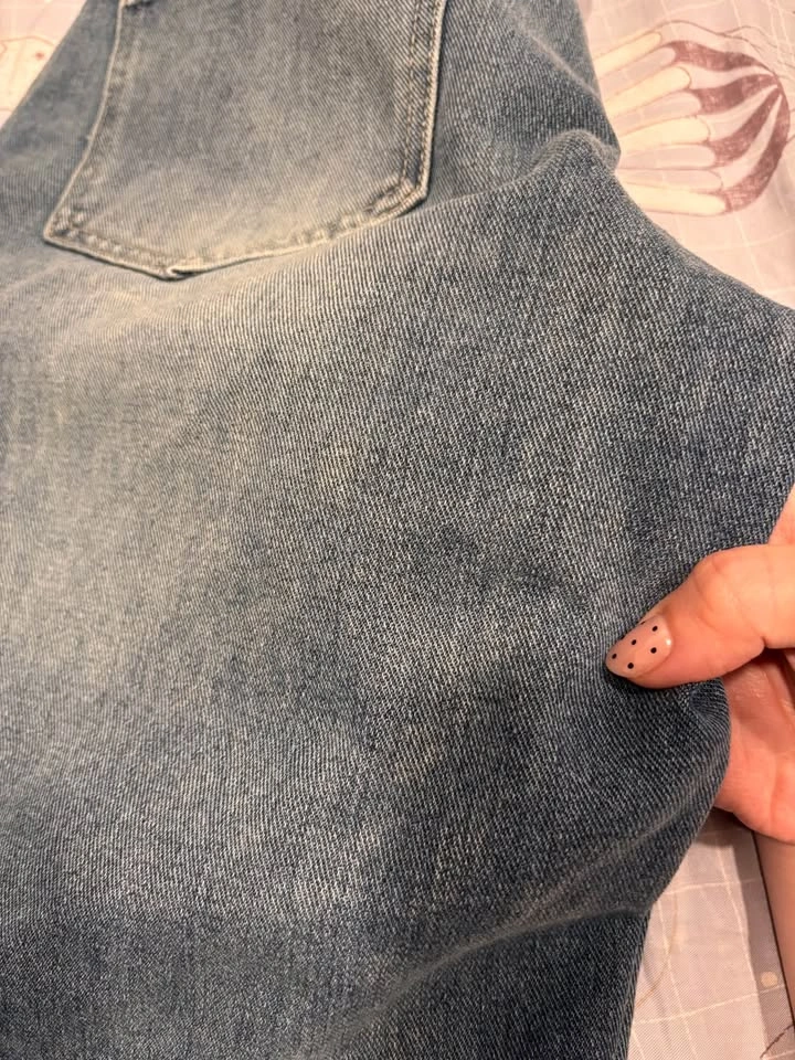 Denim Wide-Leg Jorts - photo 4