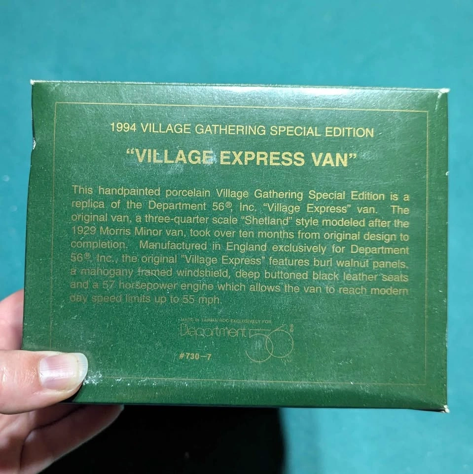 Dept 56 1994 Village Gathering National Club Van (#790-7) - photo 3