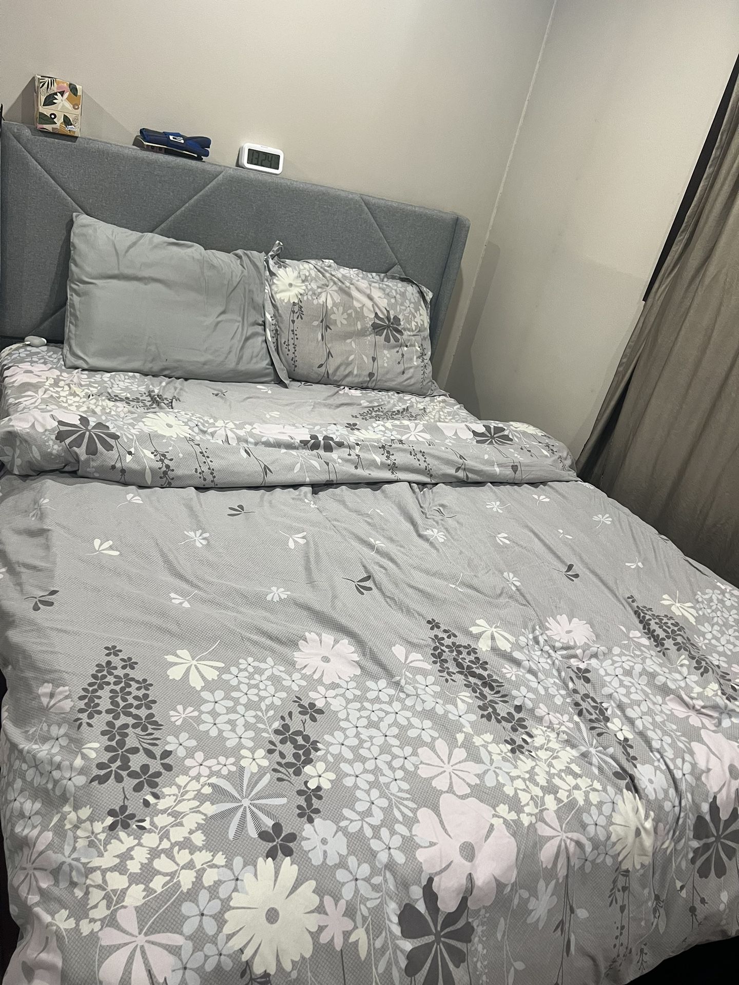 FREE Queen Size Fabric Bed frame Without Mattress