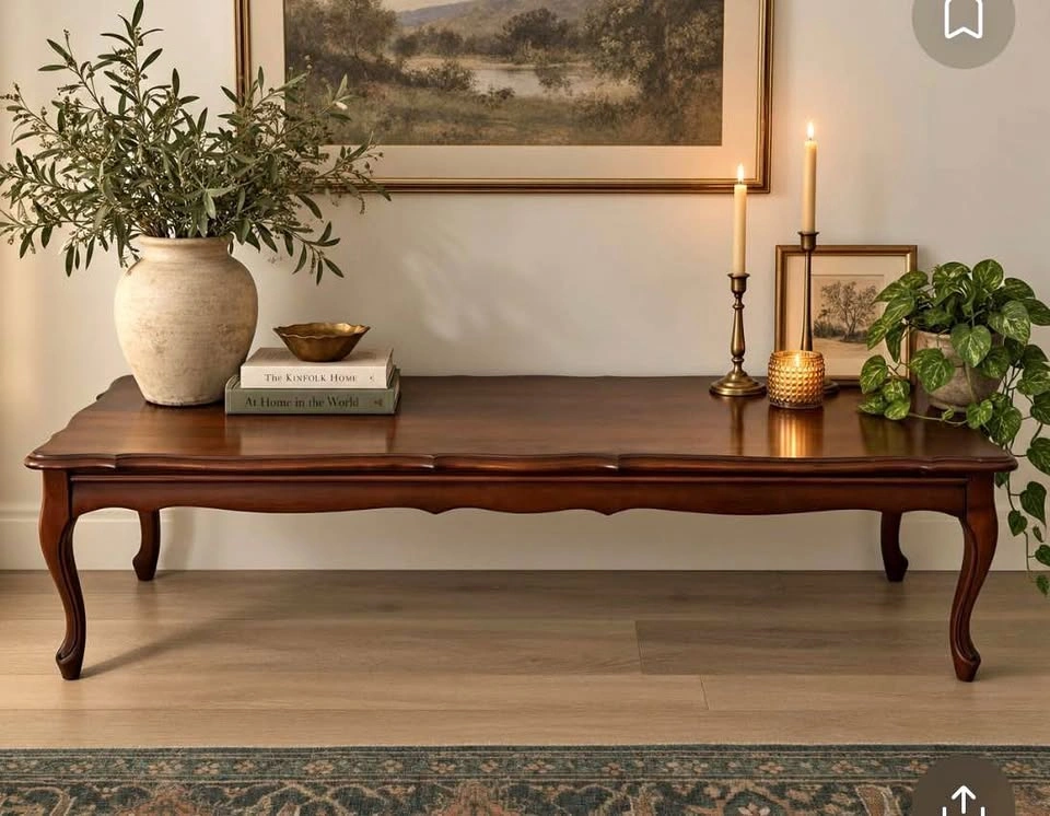 Mid century modern, French Provincial Wooden Coffee Table