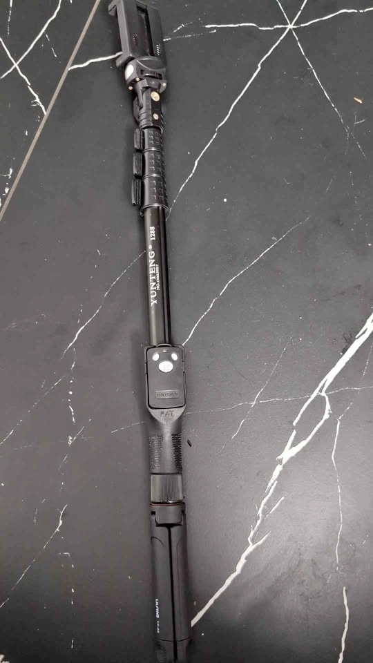 5 ft extendable Selfie stick with USB powered remote and tripod