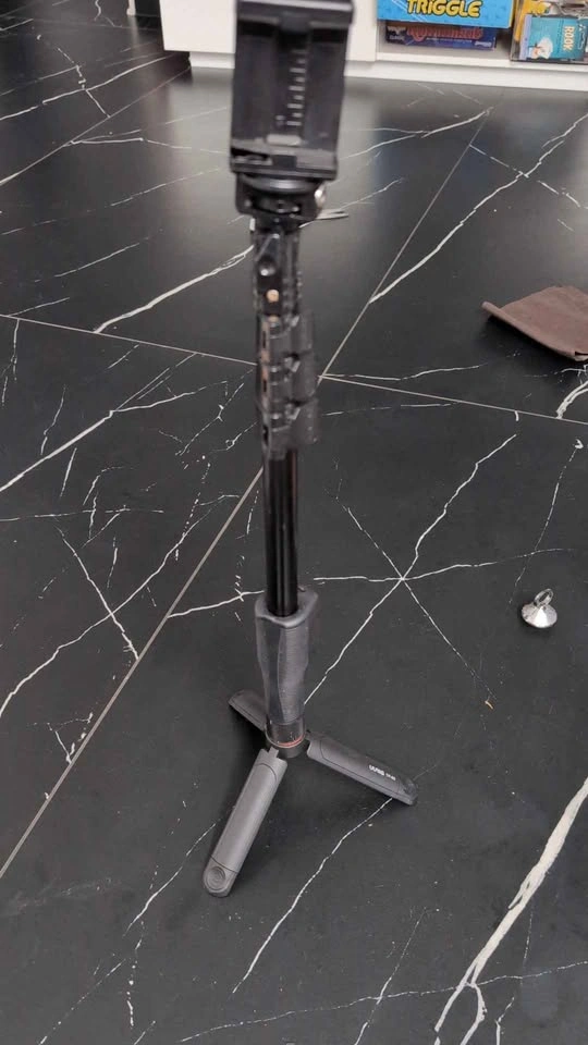 5 ft extendable Selfie stick with USB powered remote and tripod - photo 2