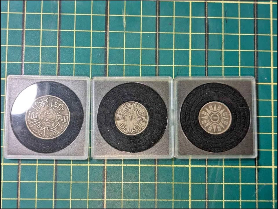 Lot of 3 Vintage Iraq Silver Collectables (1938-1959)