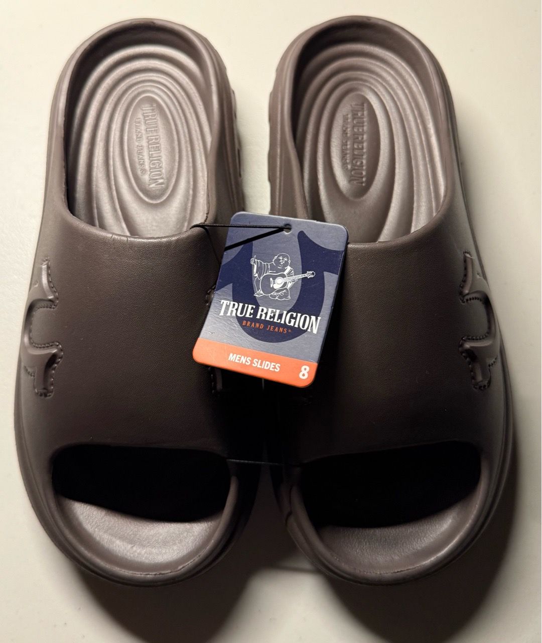 True Religion TR-TUPAC-S Molded Logo Slide Sandals Men’s Size 8