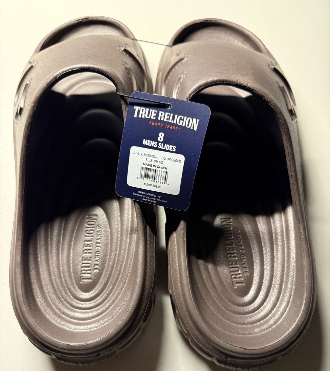 True Religion TR-TUPAC-S Molded Logo Slide Sandals Men’s Size 8 - photo 2