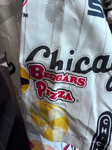 Chicago White Sox all over print button up shirt white Medium - photo 3