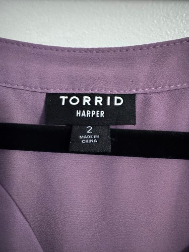 Torrid Harper 2 lavender blouse - photo 2