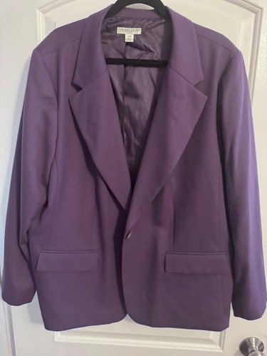 Pendleton Plus Purple 100% Virgin Wool Blazer Women’s 24W