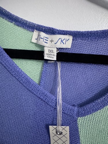 She + Sky colorblock poncho top - photo 3
