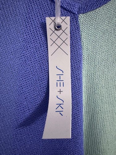 She + Sky colorblock poncho top - photo 4