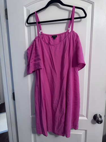 Torrid 2 pink cold shoulder dress