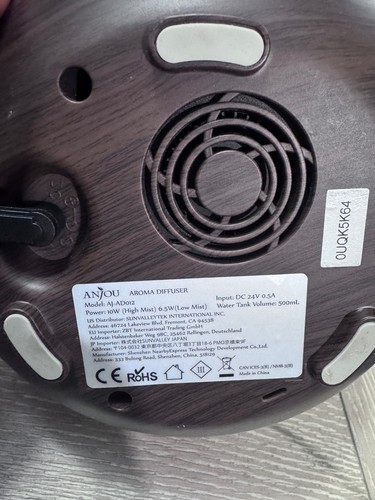 Anjou AD012 500ML Essential Oil Diffuser – Wood Grain - photo 4