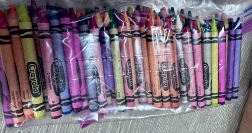 103 Crayola Crayons Large Mixed Lot Assorted Colors