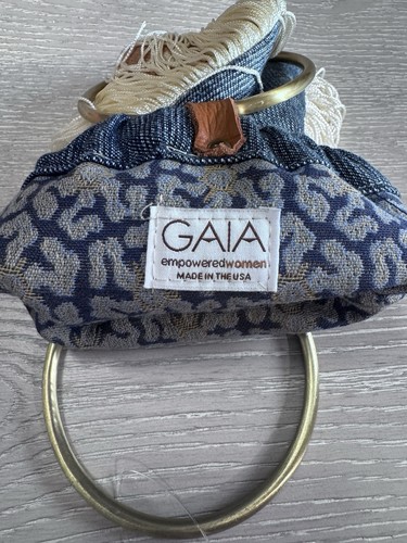 GAIA Empowered Women Cha Cha Fringe Bag Brass Ring Handle - photo 4