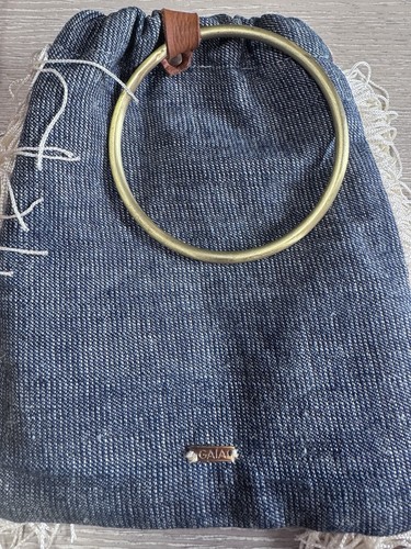 GAIA Empowered Women Cha Cha Fringe Bag Brass Ring Handle - photo 5